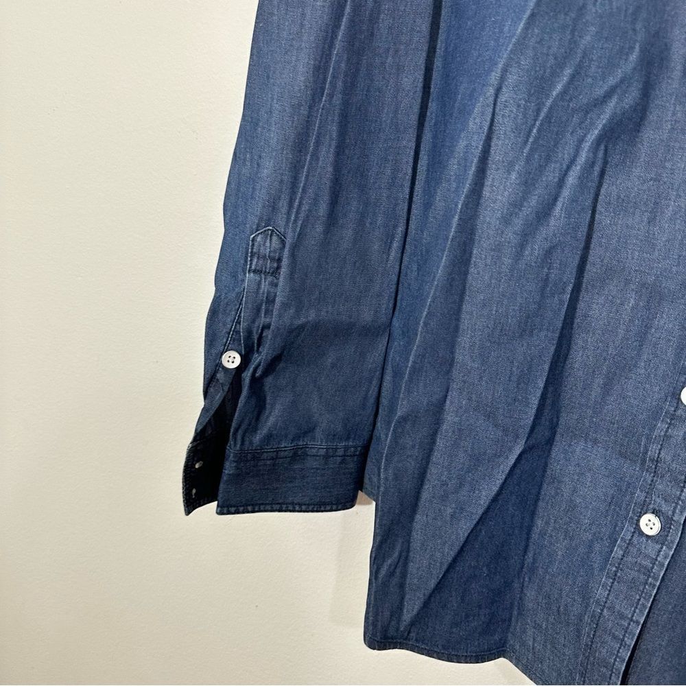 Torrid Starched/Waxed Chambray Button Front Women… - image 2